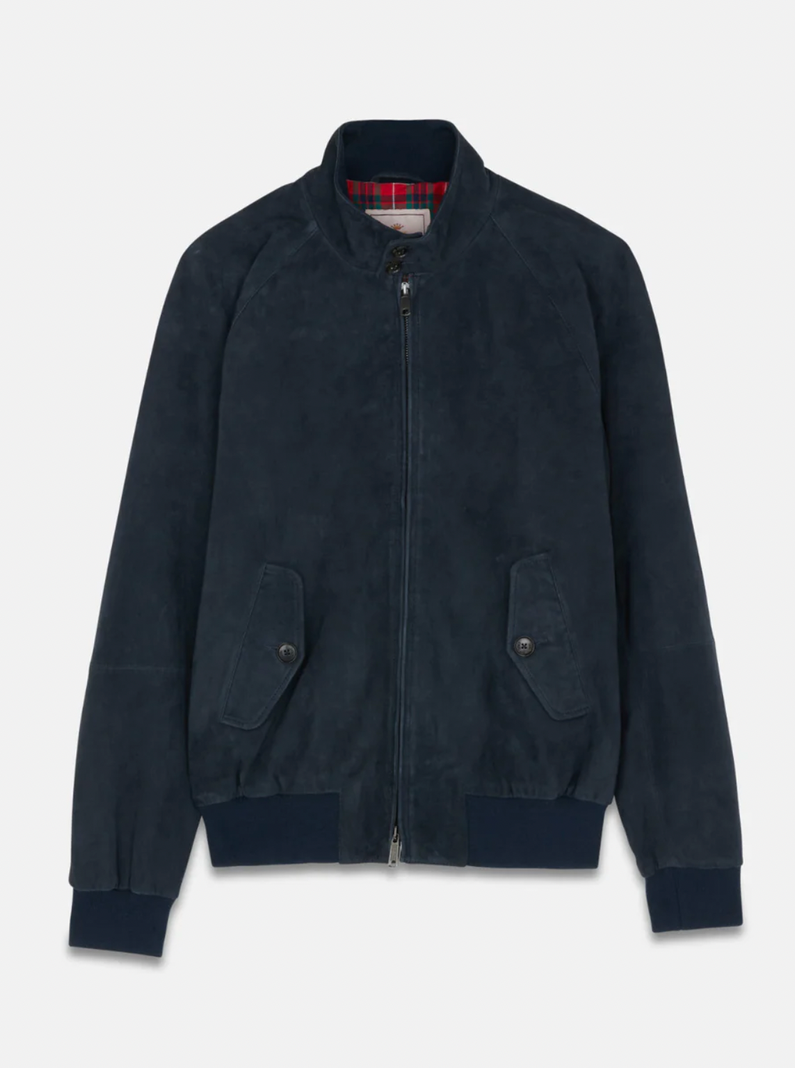 Baracuta G9 Suede Jacke navy1