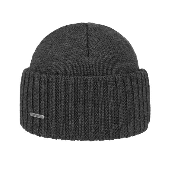 Stetson-Merino-Beanie-Grey-Melange-1