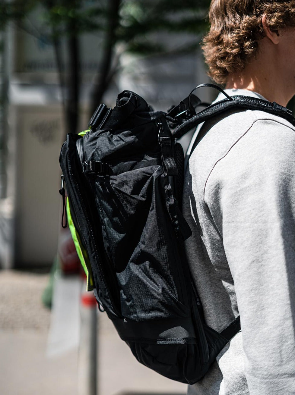 pinqponq Backpack KOMUT Medium Pure Black PPC-KOM-001-801G